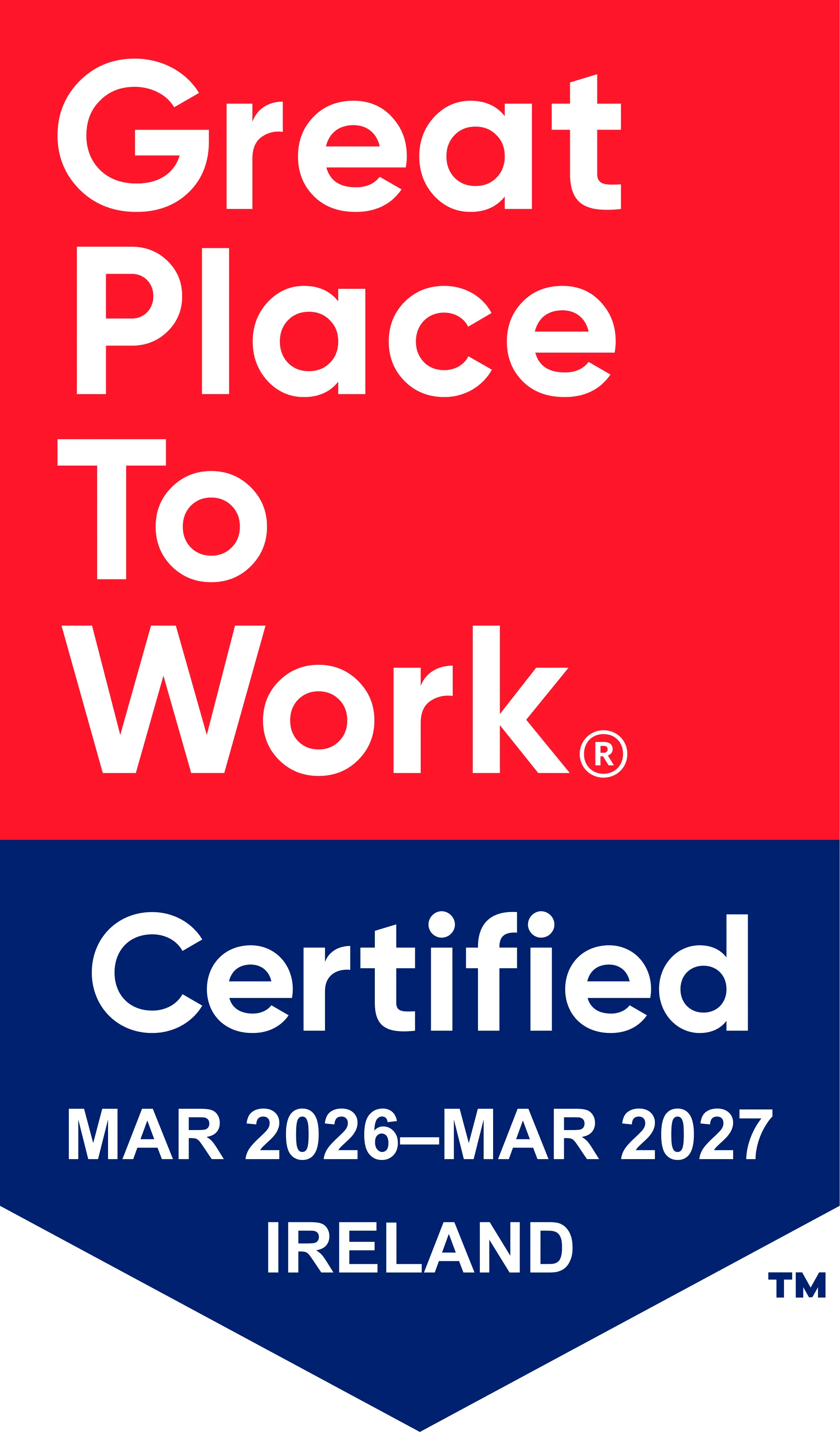 Great Place to Work certificate Great Place to Work certificate